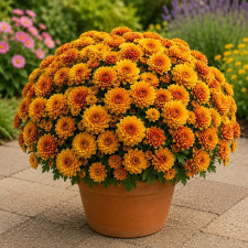 Хризантема мультифлора Flame Bicolor 