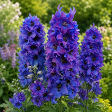 Дельфініум Delphina "Dark Blue Black Bee"