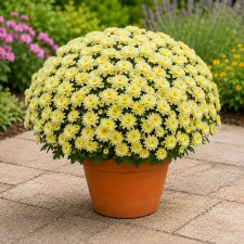 Хризантема мультифлора Branfountain Lemon